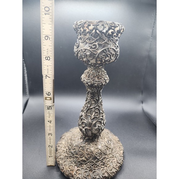 Rare caged glass candlestick - Picture 7 of 8